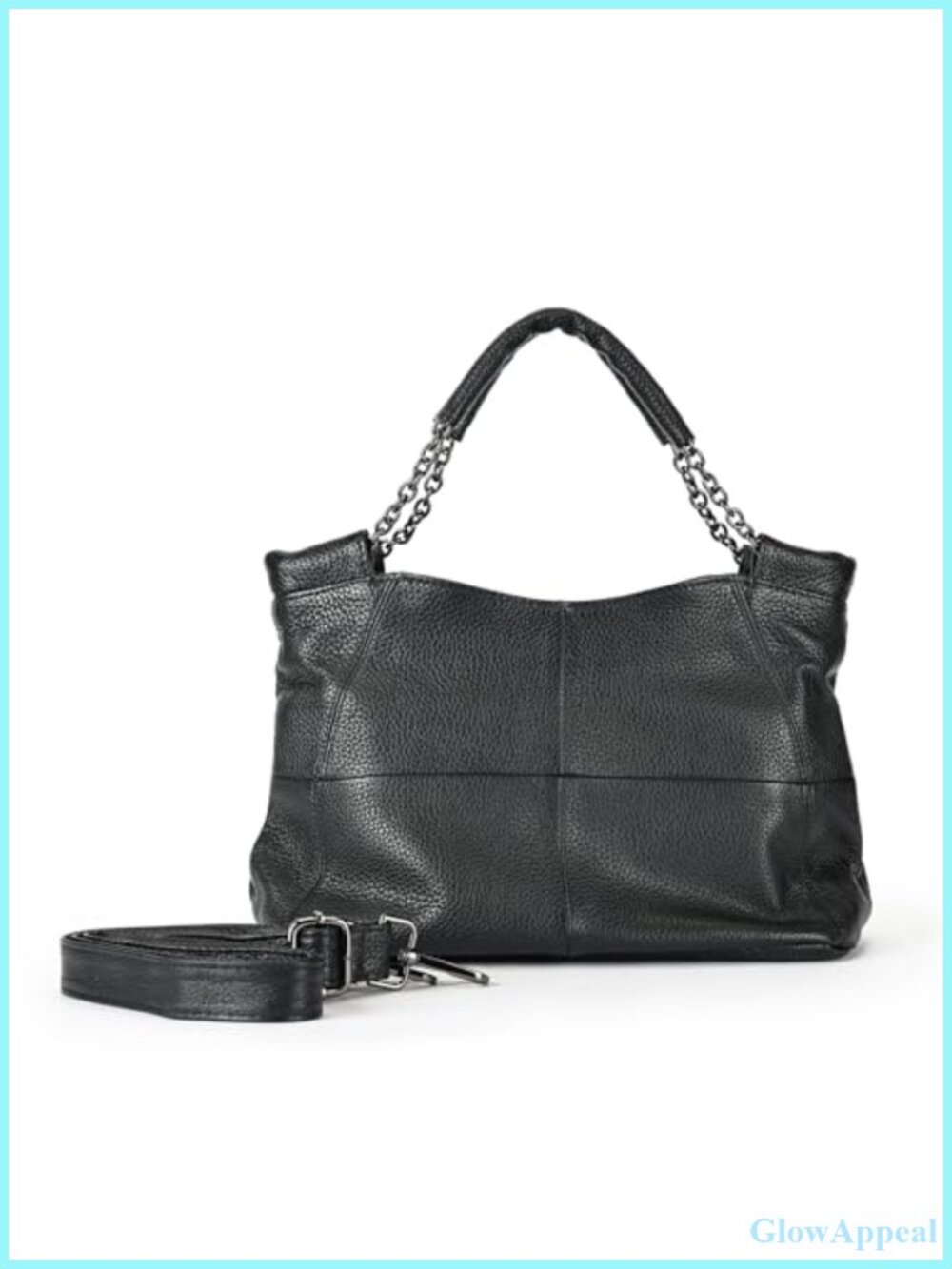 Genuine Leather Hobo Handbag Medium Shoulder Crossbody Satchel Bag